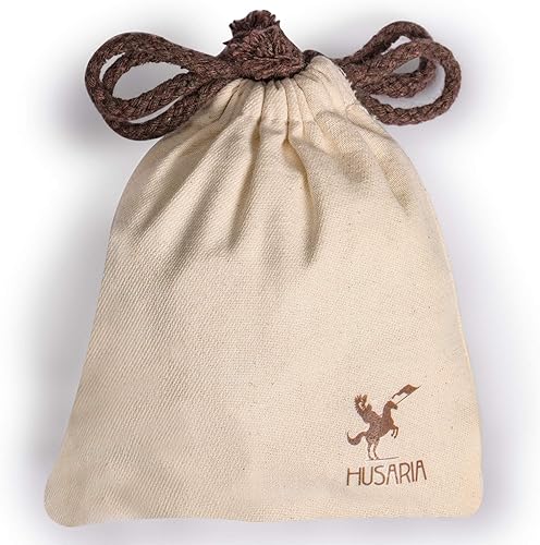 Miniatura 4 de Husaria - Piezas de madera de estilo italiano con crestas apilables y bolsa de cordón, 40 piezas