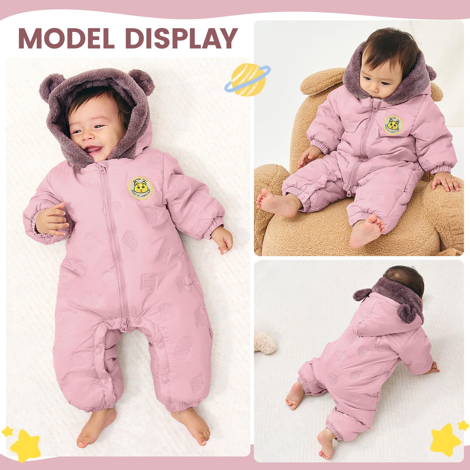 JiAmy C2-tz-pf08904 Trajes de nieve para bebés Unisex bebé
