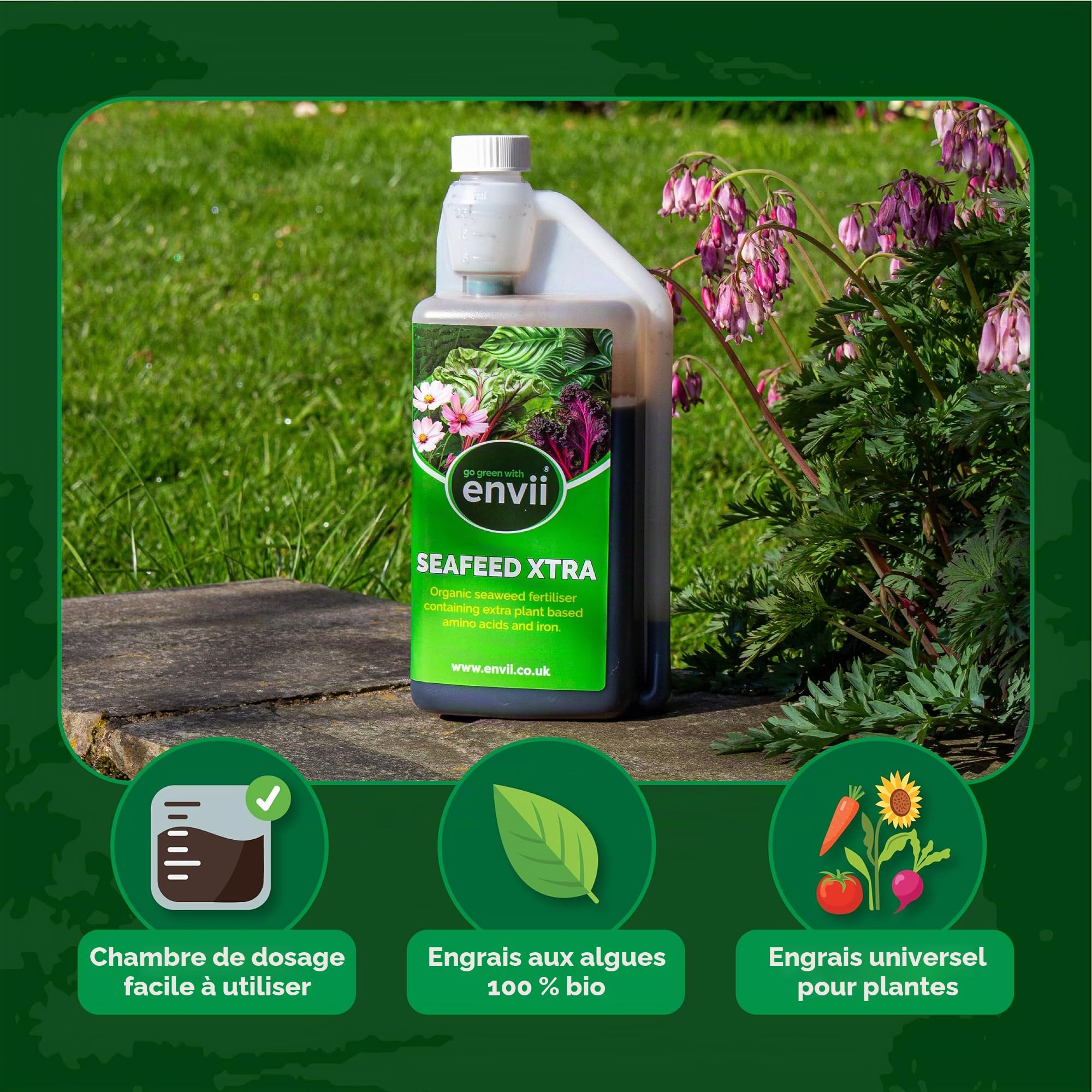 Envii SeaFeed Xtra - Engrais Organique Liquide Algues - 5L