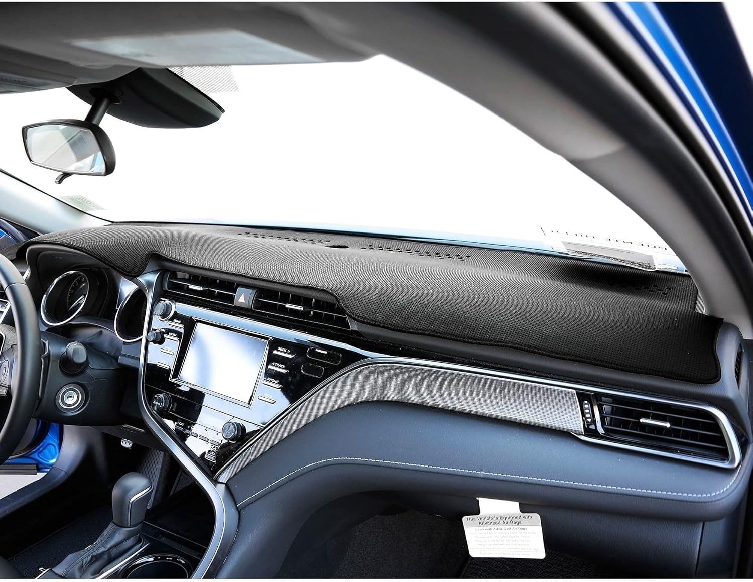 WellVisors Black Dash Mat Dashboard Cover Compatible with Hummer 2008-2009 H2 SUT 3-886HU002