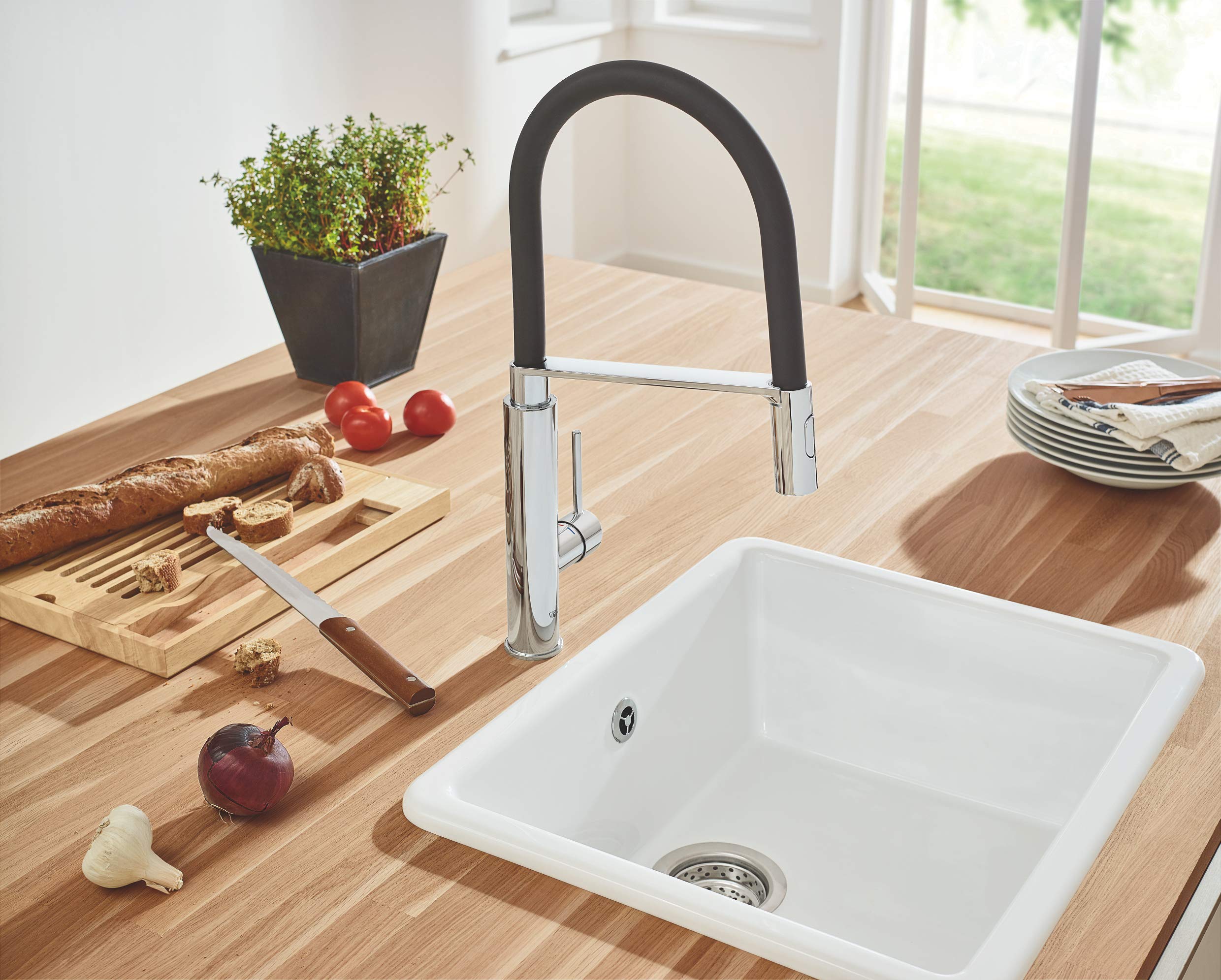 GROHE Concetto Jednouchwytowa bateria zlewozmywakowa, DN 15