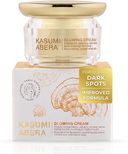 ABERA Kasumi Glowing Cream, Melasma Treatment For Face with Niacinamide & HA, Dark Spot Remover, Reduce Fine Lines, Wrinkles, Anti-aging, with Red Ginseng Extract (1.06 Oz Per Item)(Upgraded Version)