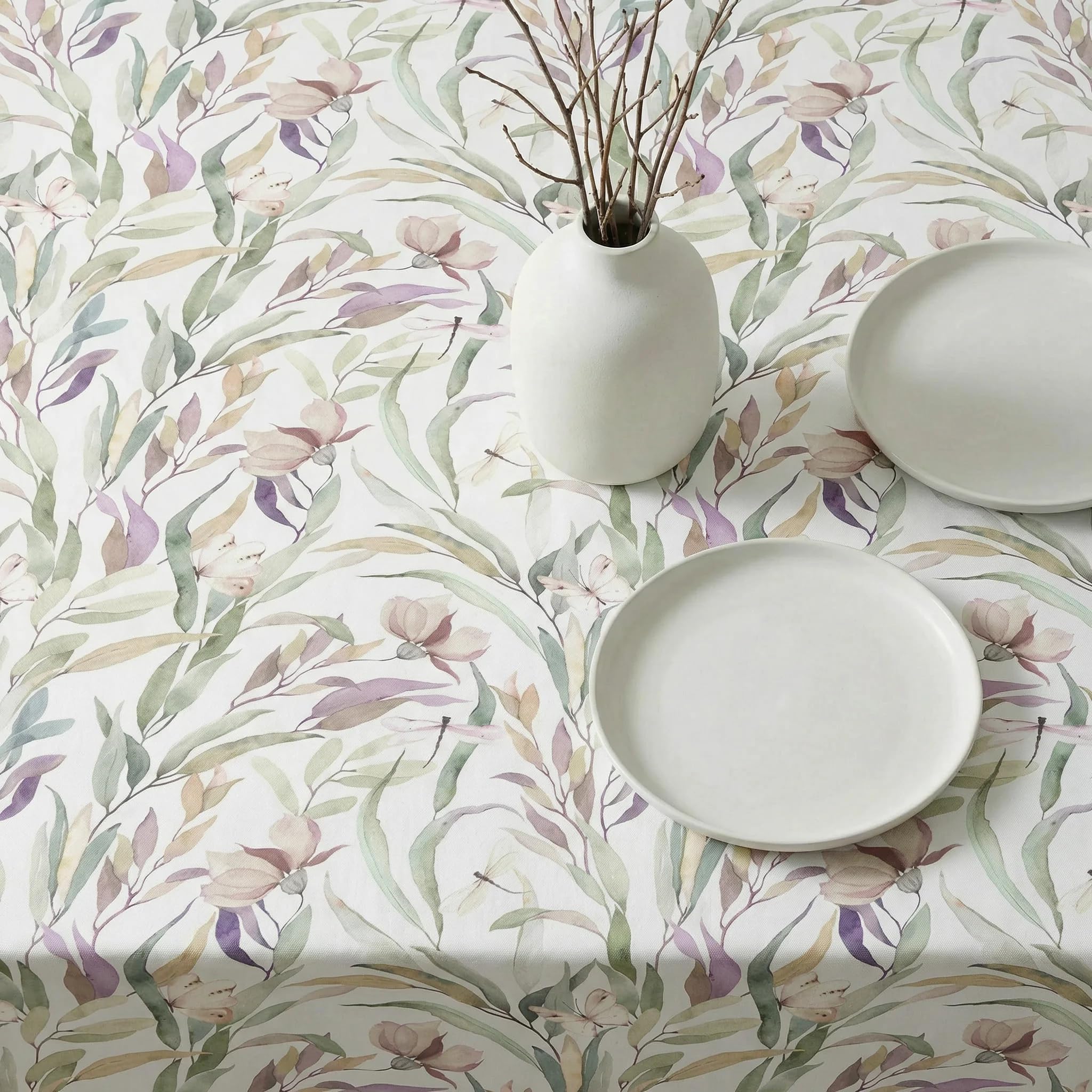 BELUM | Obrus 250x140 cm przeciw plamom 100% bawełna żywiczna Model 0120-248, obrus bez ceraty, obrus w dotyku bawełna, obrus wodoodporny, odporny na plamy