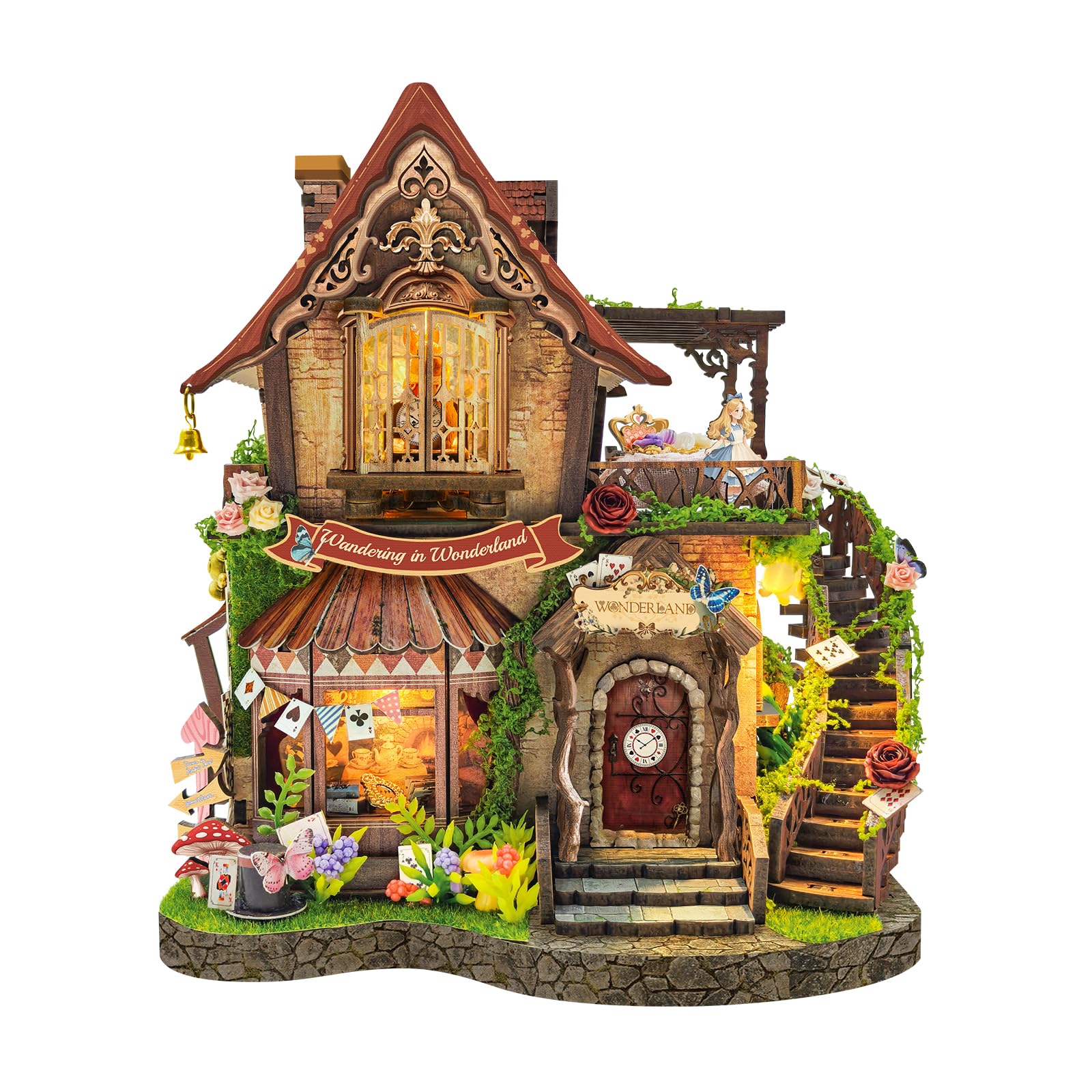 Spilay Kit casa in miniatura per adulti, casa delle bambole Dreamy Cottage