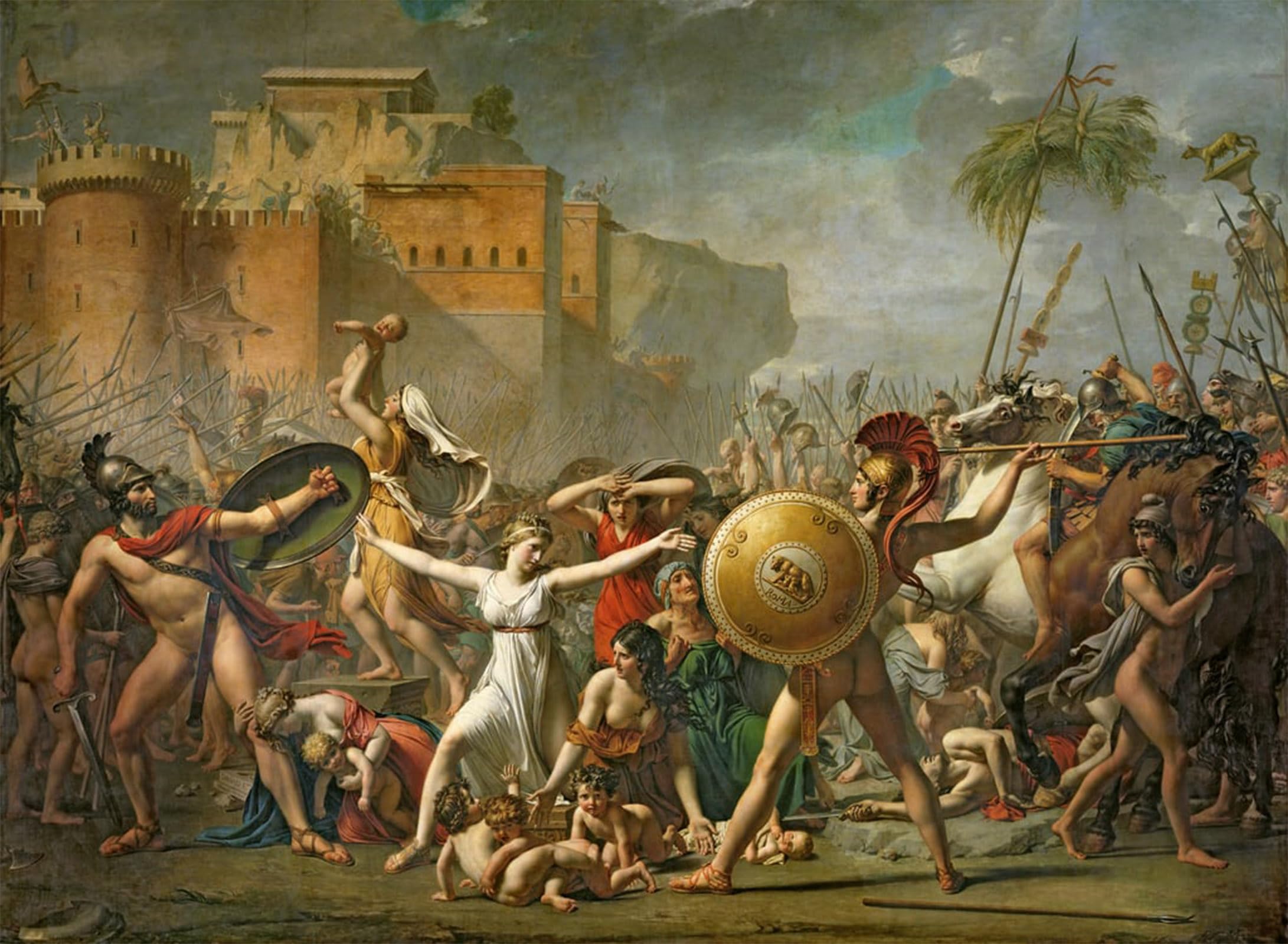 Affiche Artistique les Sabines de Jacques Louis David Impression Toile