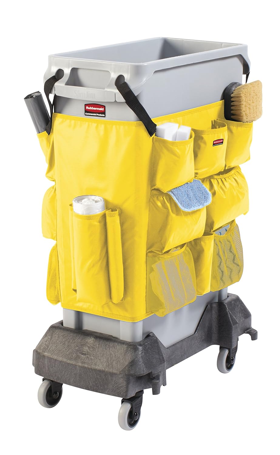 Rubbermaid Commercial Products 2032951 Slim Jim Cleaning Caddy Bag for 16 and 23 Gallon Trash Can