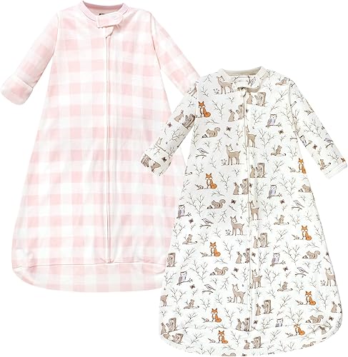 Hudson Baby - Saco de dormir para bebé, unisex, de algodón, de manga larga, saco tipo prenda de vestir, manta