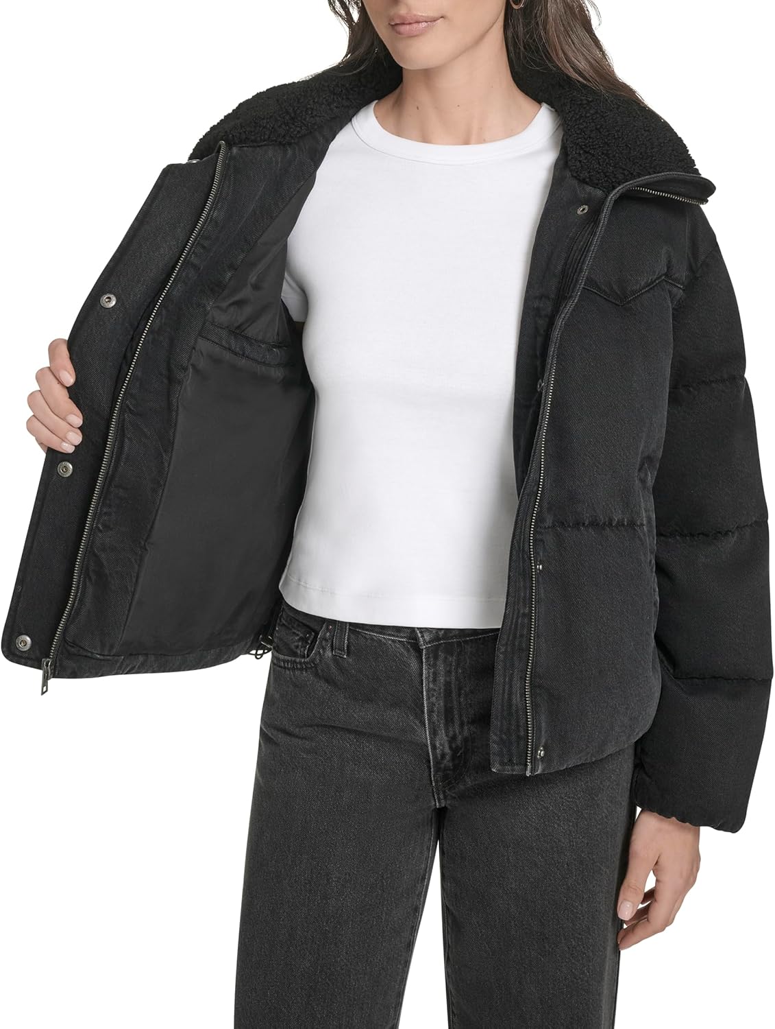 Levi's womens Western Puffer Jacket - Image 6