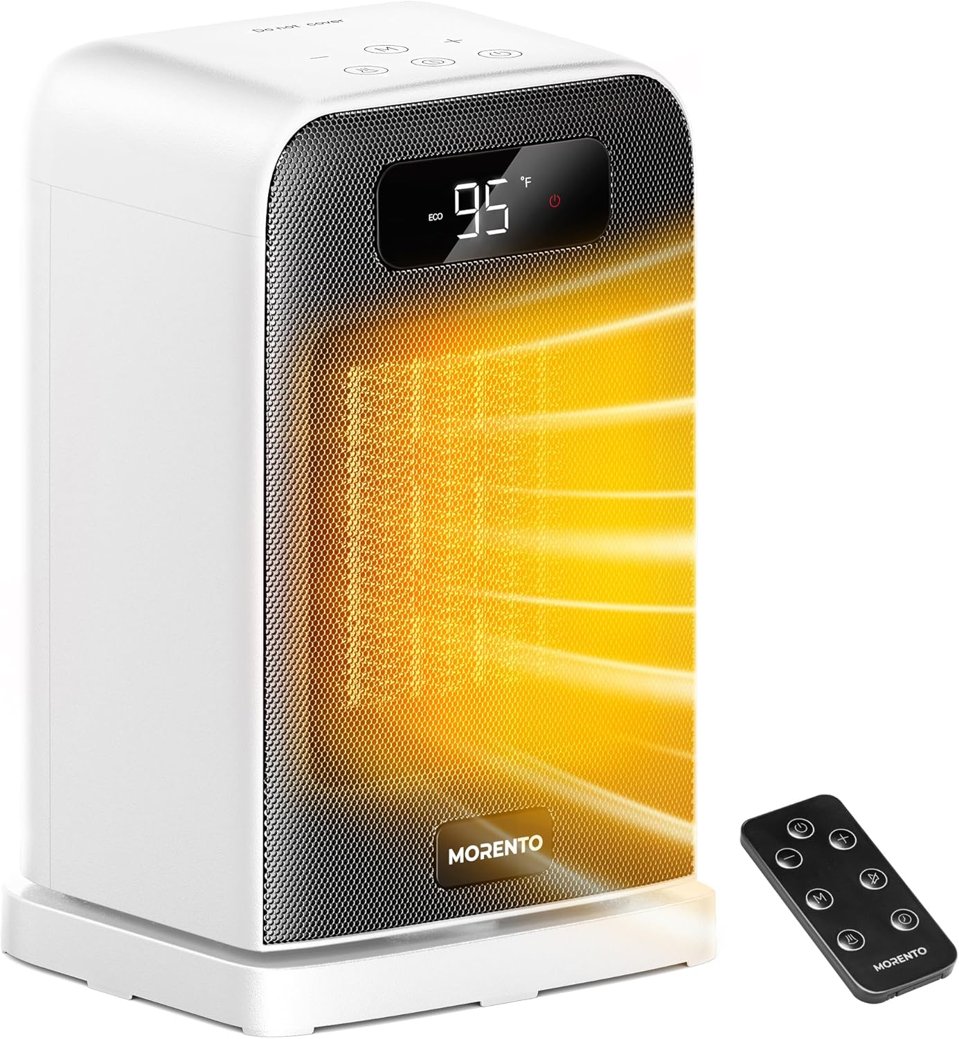 Calefactor Eléctrico Portátil 1500W con Termostato, ECO y Temporizador