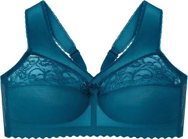 Glamorise Womens Full Figure Support Bra 36E Dark Teal - 3
