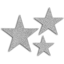 Toga fpd501 Pack of 12 Glittery Silver Stars Motif Embellishments for Scrapbooking Paper 12 x 15.5 x 0.5 cm
