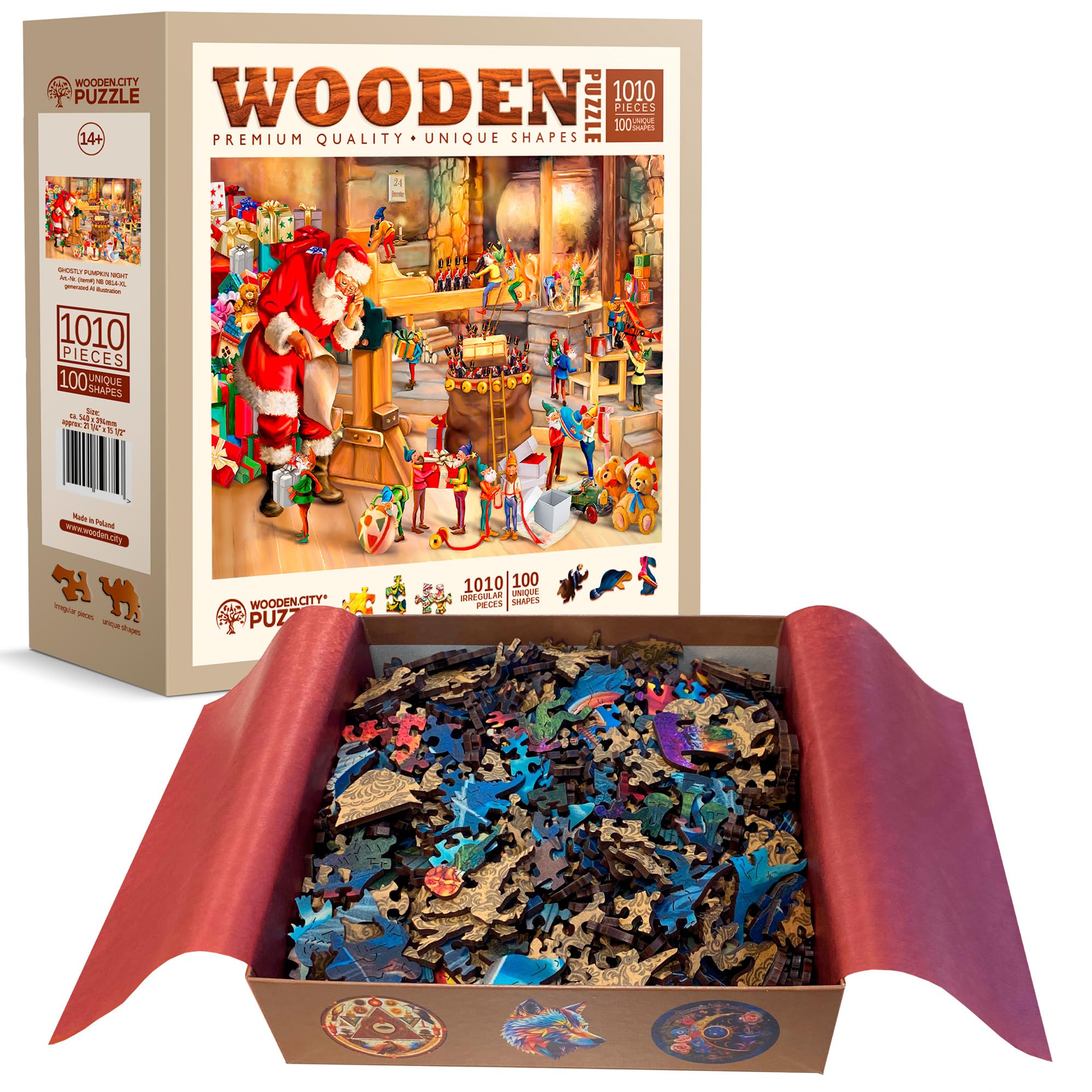 Wooden.City Puzzle De Madera 1000 Piezas Taller De Santa
