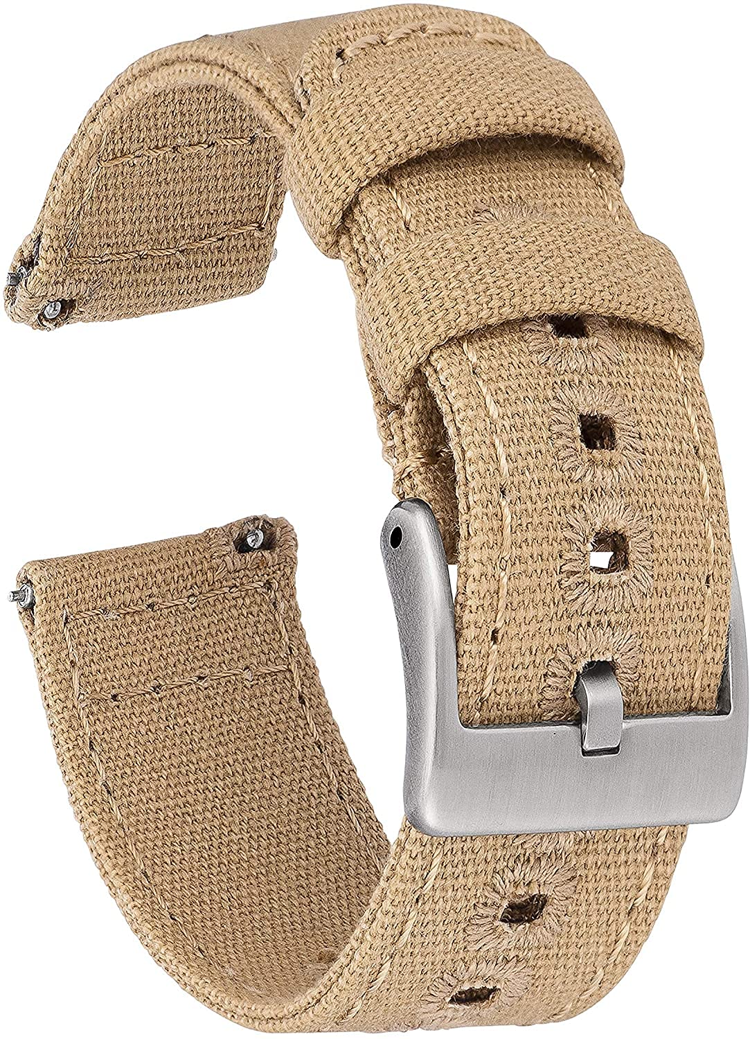 GadgetWraps Canvas Watch Band w/Quick Release Pins | Soft Nylon Replacement Strap for LG, Samsung Gear Classic, Galaxy & Frontier (S3, S2), Asus, Pebble & Vintage Watches 20mm and 22mm