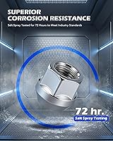 Vista 3 de Orion Motor Tech Tuercas de llanta de extremo abierto de 1/2"-20, tuercas hexagonales cromadas de 3/4" de 0.748 in compatibles con Dodge Dakota