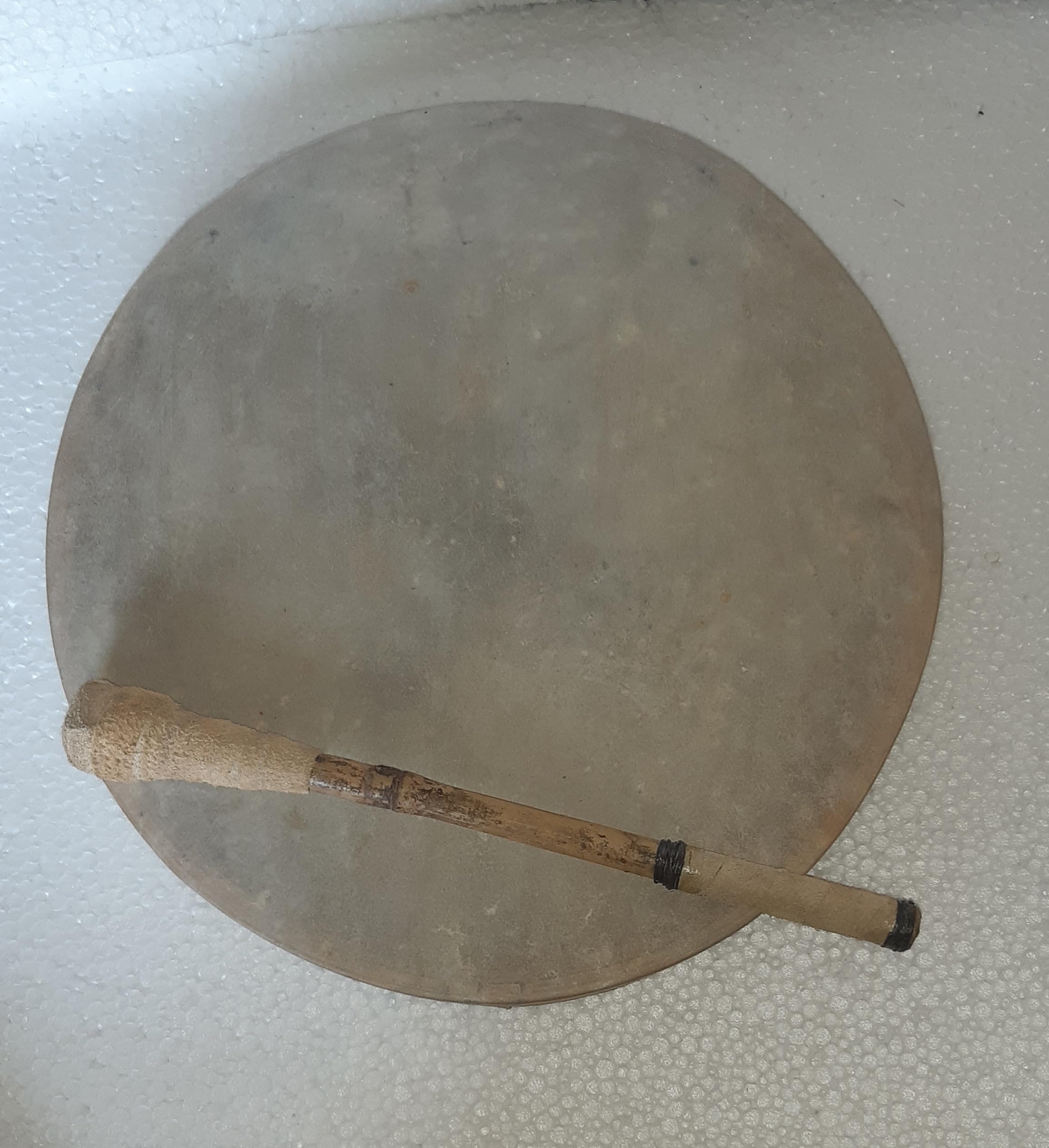 40 cm, estilo nativo americano, tambor de chamán hecho a mano, chamánico, tambor de mano de percusión, meditación de yoga, curación de medicamentos, marco de madera, celebración de eventos + batidor