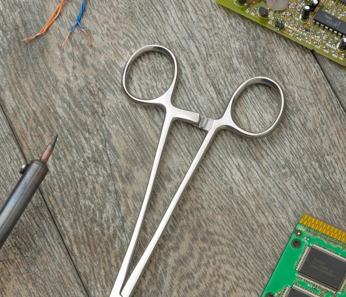 SE 9-1/2" Self-Locking Sponge Forceps - 525SF