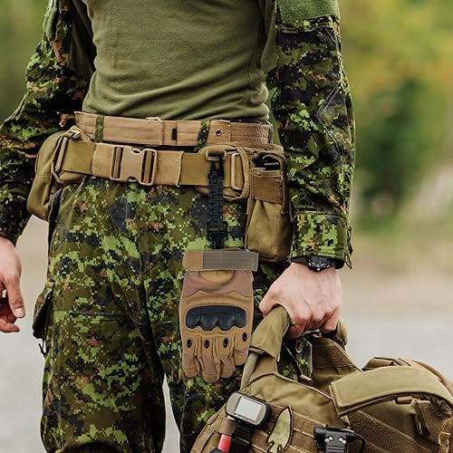 Miniatura 4 de MELOTOUGH Soporte táctico para guantes de trabajo para mochila táctica, cinturón de herramientas