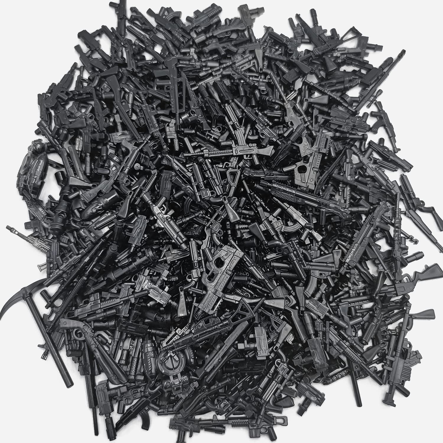 MOC 400+pcs Military Army Weapons Pack Kits Bricks Military Building Blocks Toys Custom Accessories Set Designed for Minifigs