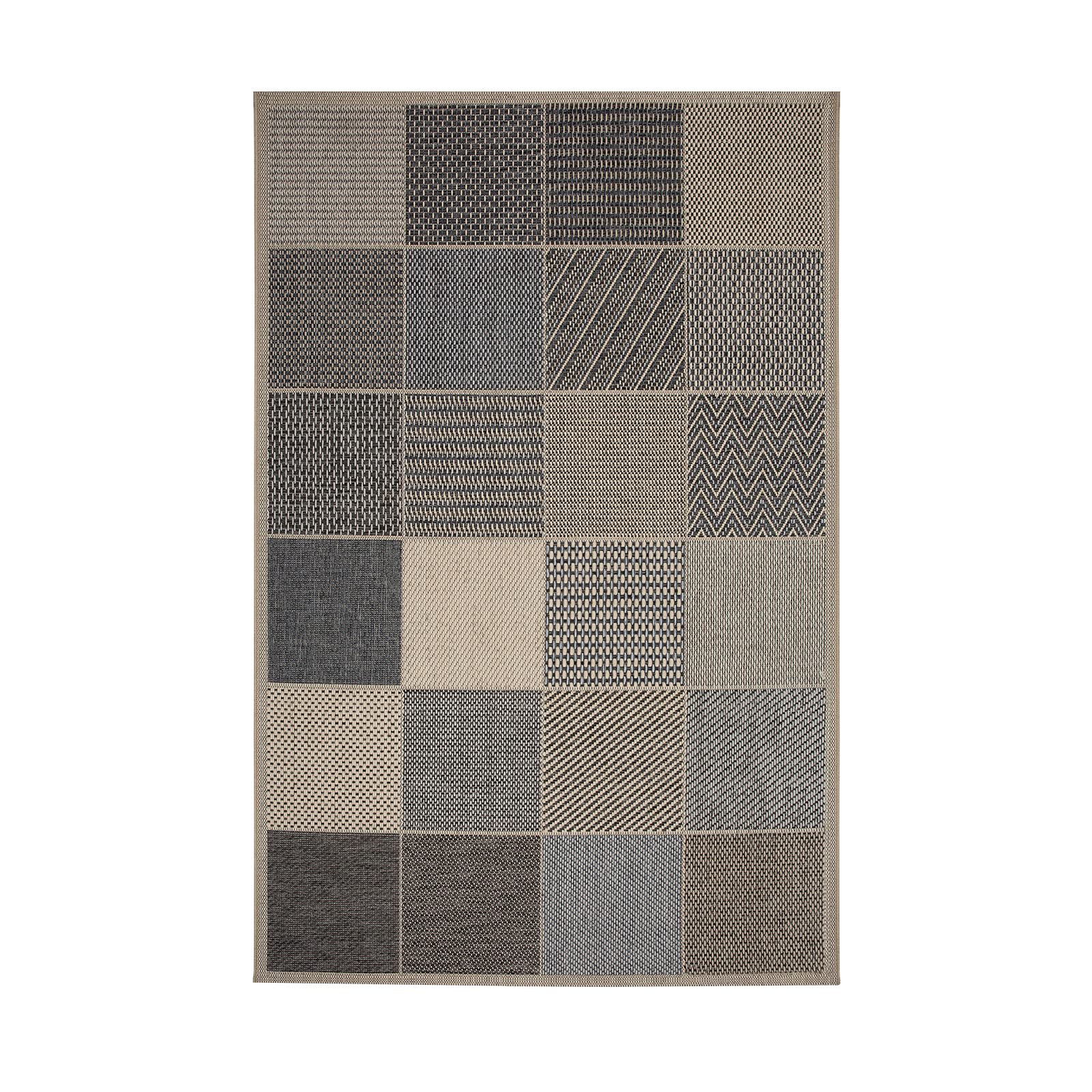 Casa Pura Tapis Extérieur 160x230cm - Tissage Plat Polypropylène - Modèle Peak - Antidérapant Et Résistant UV