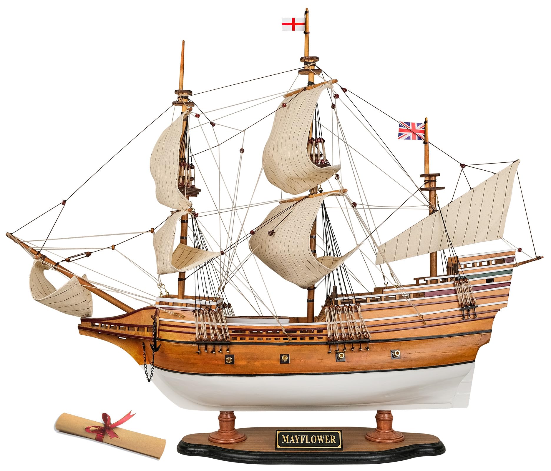 Amazon.com: SAILINGSTORY Wooden Model Ship Mayflower 1/35 Scale