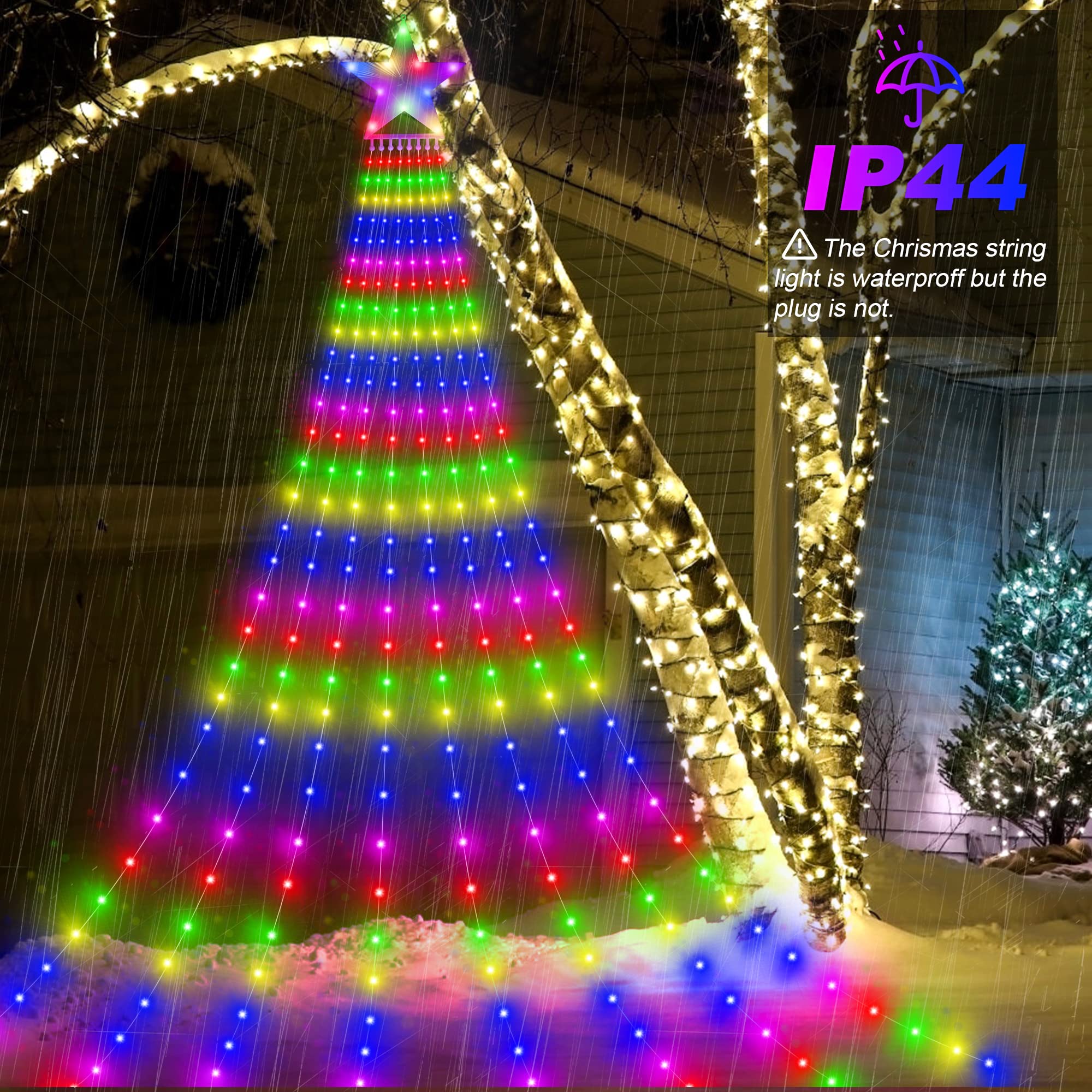 Buudala Guirlande Lumineuse de Noel, 10M 100 LEDs Guirlandes Lumineuses Intérieure Exterieure, IP67 Étanche, 8 Modes Guirlande LED pour Noel Décoration Chambre Jardin Anniversaire Mariage Buudala Guirlande Lumineuse de Noel, 10M 100 LEDs Guirlandes Lumineuses Intérieure Exterieure, IP67 Étanche, 8 Modes Guirlande LED pour Noel Décoration Chambre Jardin Anniversaire Mariage