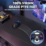 MAMBASNAKE x Requin d'attaque X3MAX Souris de jeu sans fil,PixArt PAW3950 42000 DPI,49g Trimode ultraléger(BT5.4/2.4GHz/Wired), 1K Taux de sondage Mice programmable pour PC/MAC/Win - noir