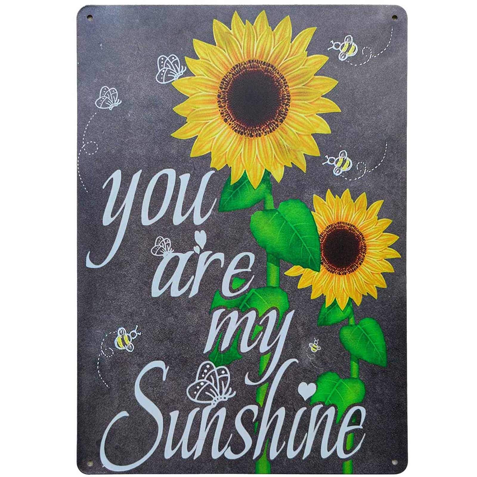 ユー・アー・マイ・サンシャインブリキ看板　ひまわり Amazon.co.jp: Sunshine My are You カラフルなひまわり SIGNT ウェルカムボード