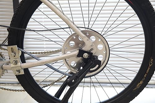 Miniatura 6 de UAUS - Conjunto de piñón de transmisión por correa para bicicleta motorizada de 49 cc, 60 cc, 66 cc, 80 cc, 2 tiempos, motor de gas