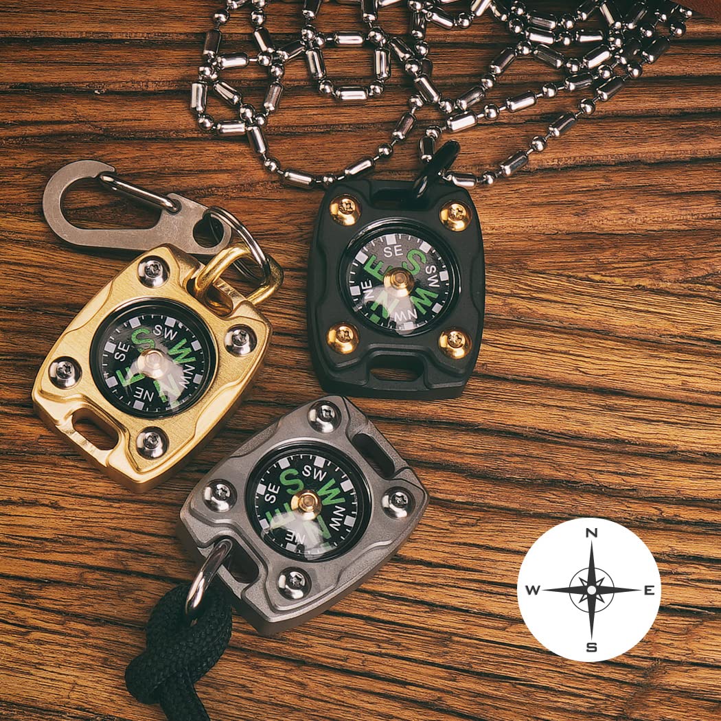 PD EDC コンパス 方位磁石 キーホルダー チタン Amazon.co.jp: MecArmy 方位磁石 暗闇で光る ネックレス付き CMP2