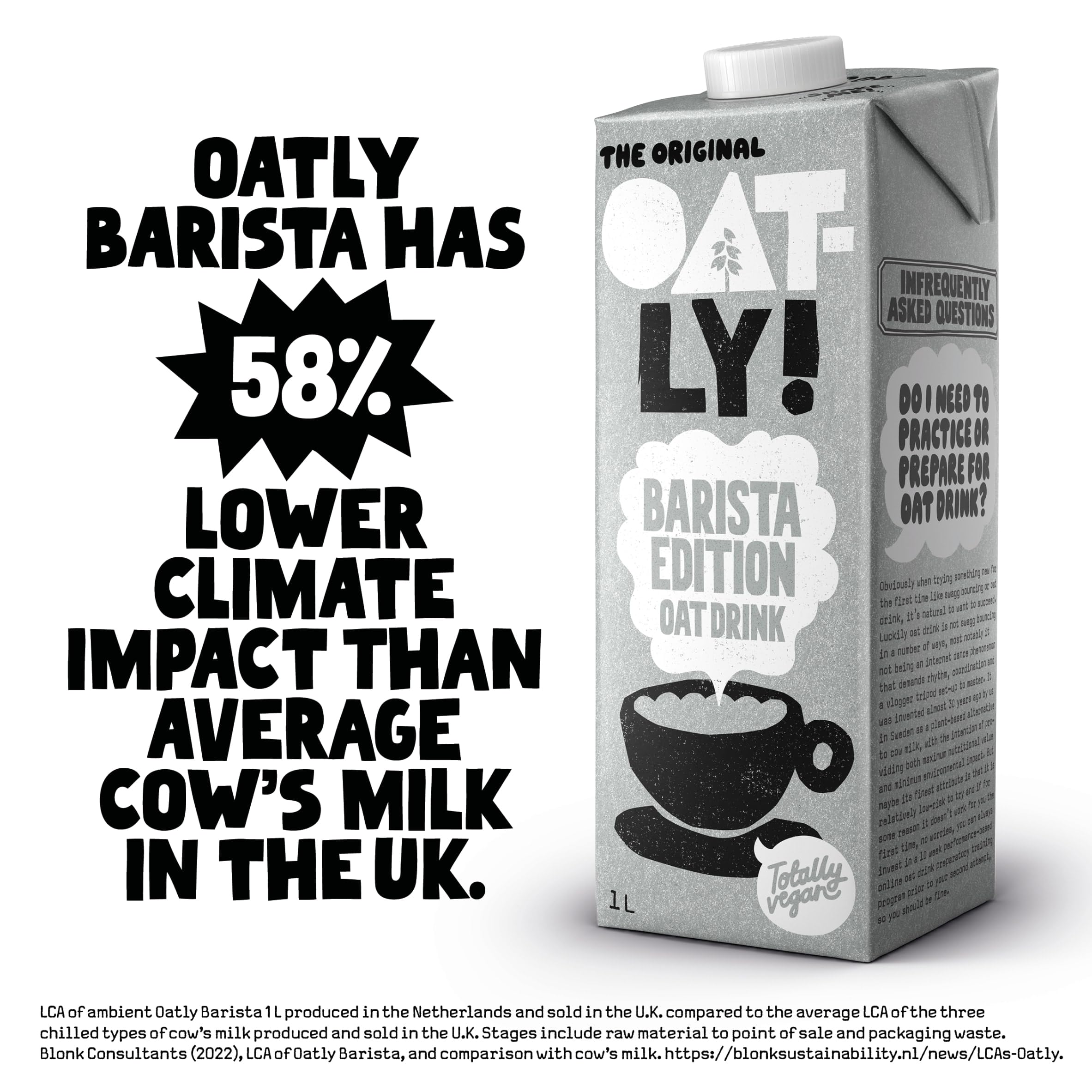 Oatly Barista Edition Oat Milk - Gluten Free, Dairy Free, Non GMO, Vegan, 32 oz (Pack of 6) Product Image 5