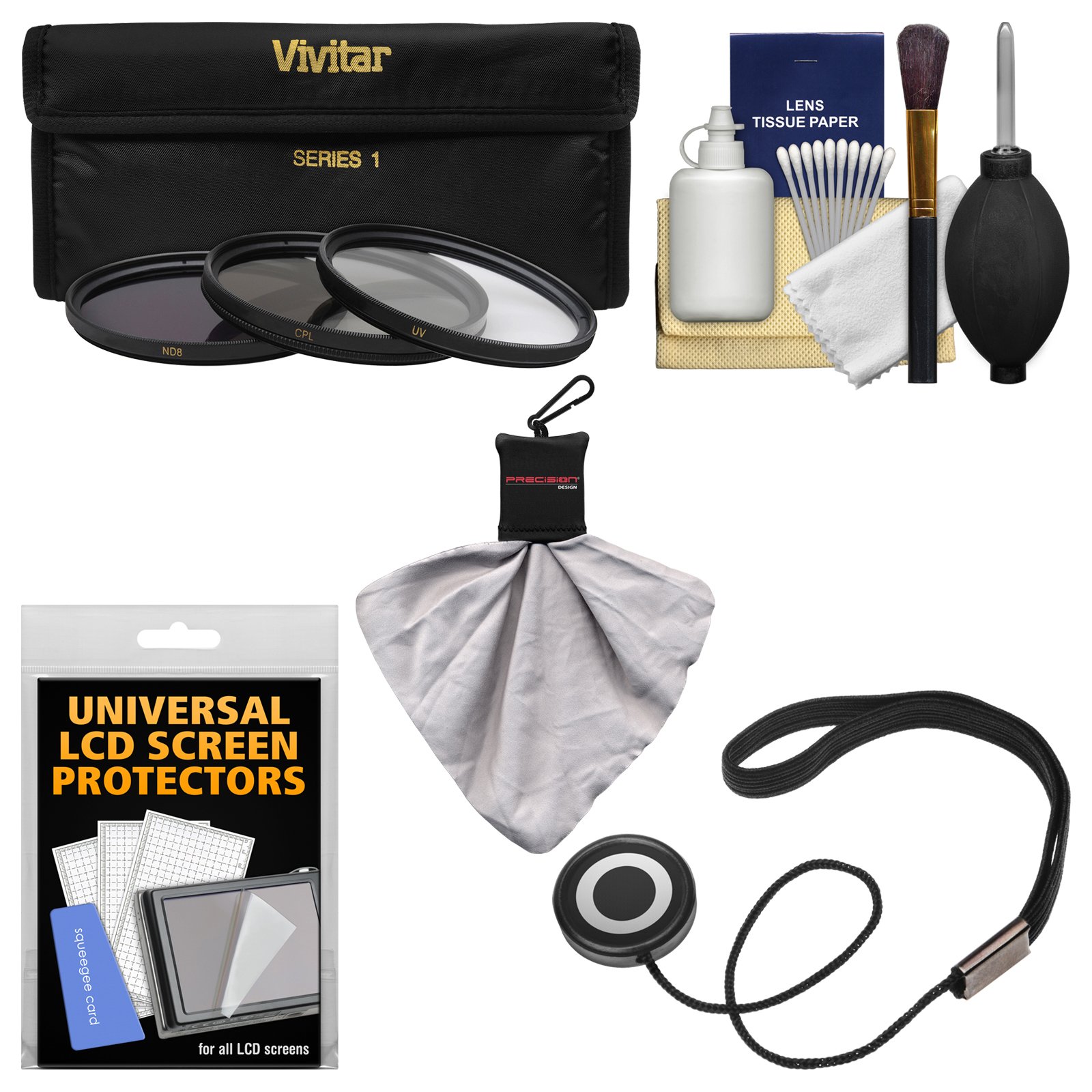 Essentials Bundle for Nikon 18-200mm f/3.5-5.6G VR II DX ED AF-S Nikkor-Zoom Lens with 3 (UV/CPL/ND8) Filters + Accessory Kit