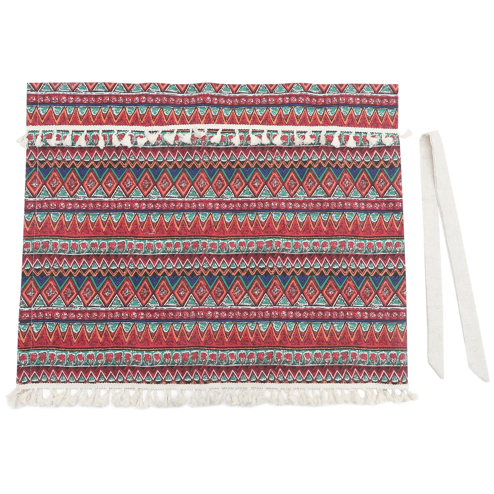 Cenefa para cortina de dormitorio en lino sintético estilo bohemio