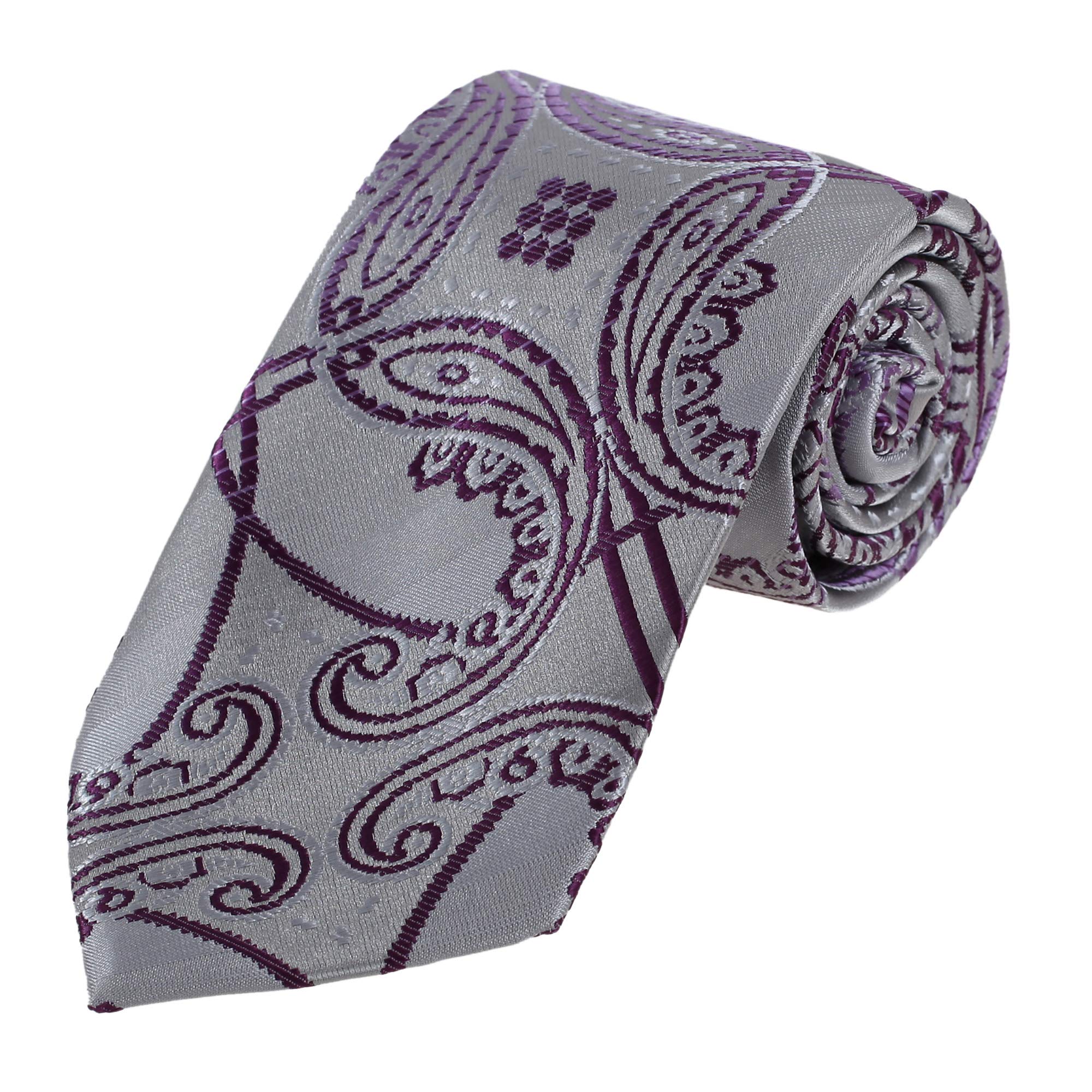 Dan SmithBlack Gray Men Tie Microfiber Neckwear Pocket-Square Cufflink Set Franch Cuff Shirt White