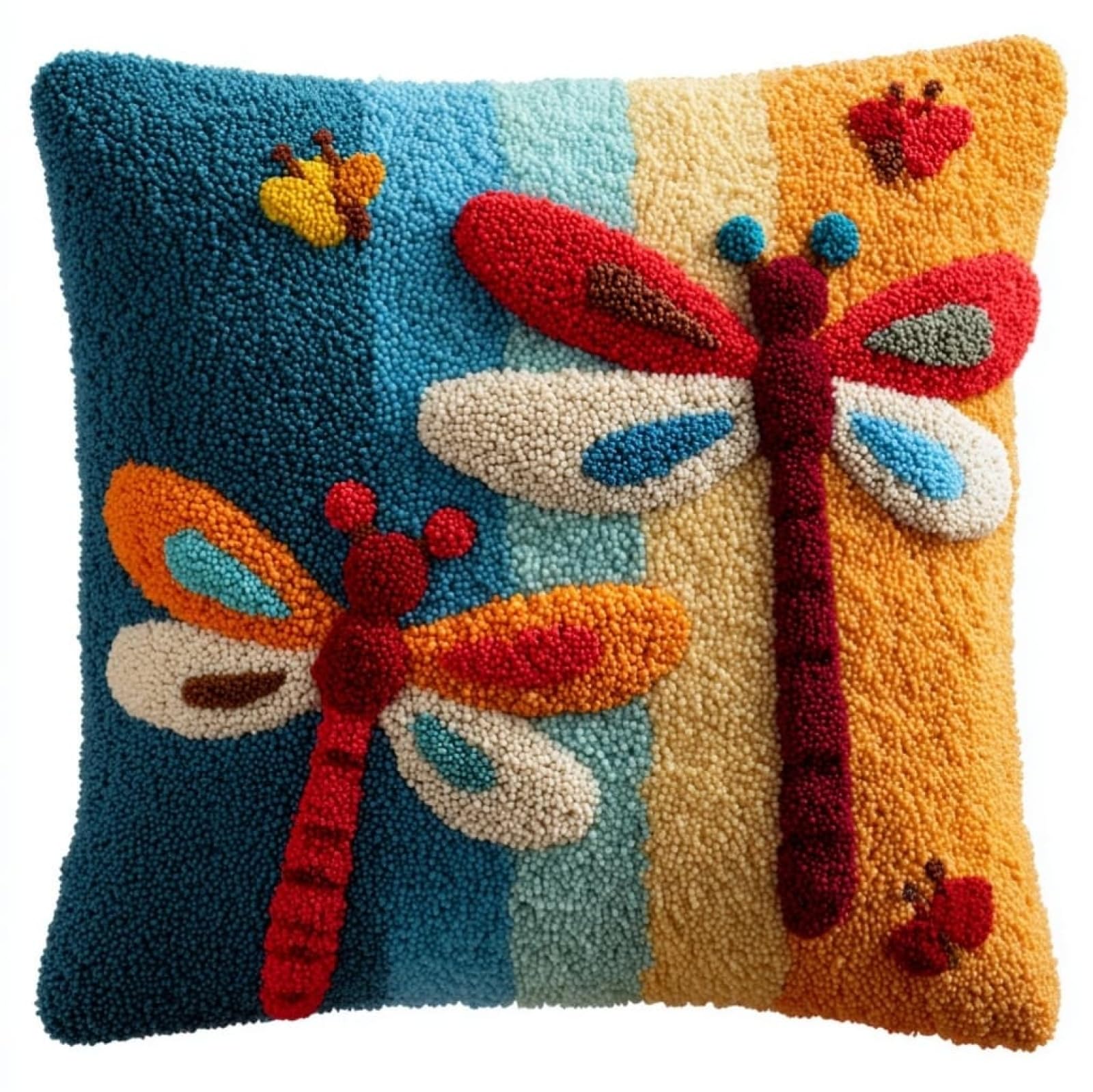 WallustrioaW Latch Hook Kits for Adults,Beginners,Cartoon Dragonfly