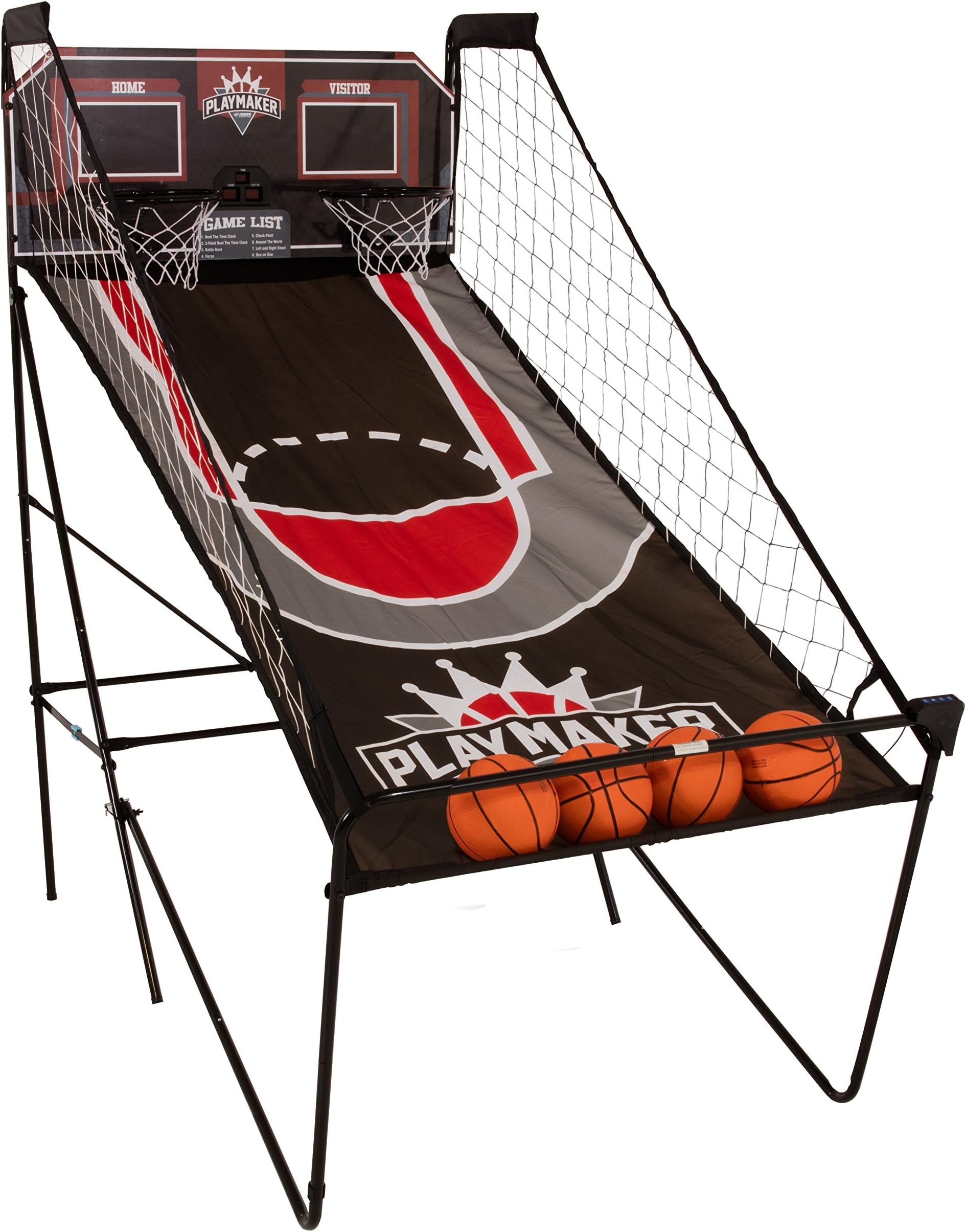 Triumph Play Maker Double Shootout Basketball Game Includes 4 Game-Ready Basketballs and Air Pump and Needle