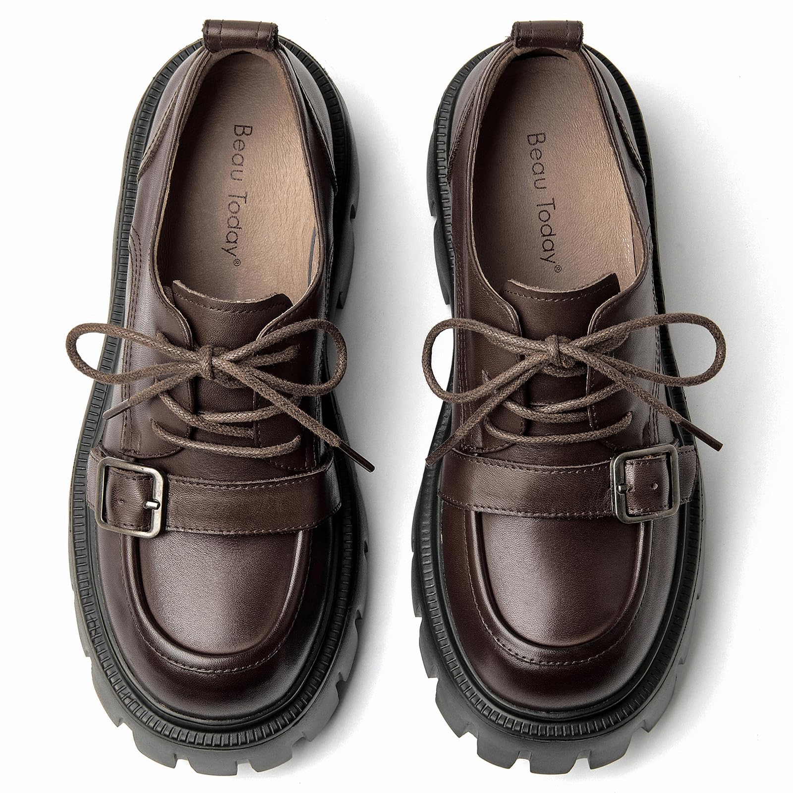 Flat Lace Up Womens Oxford Shoes Asos BEAU TODAY Platform Oxfords