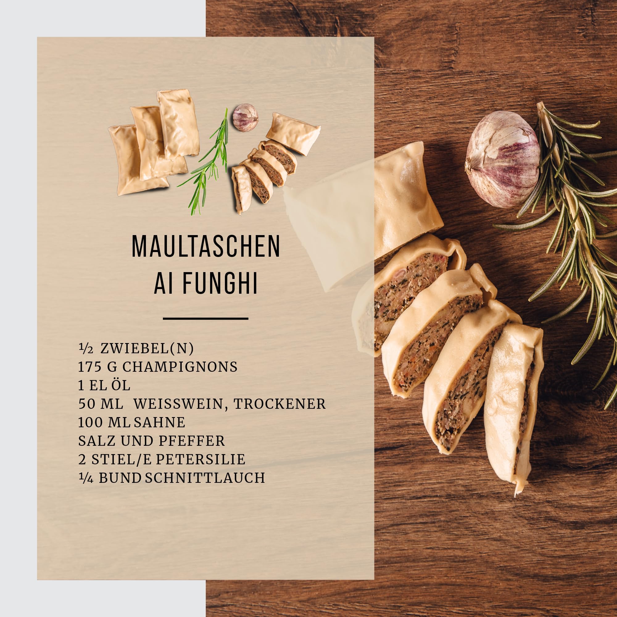 BÜFFEL BILL Büffel Königsmaultaschen 3x400g | Maultaschen gefüllt mit aromatischem Wasserbüffelfleisch, Kräutern & Gewürzen I Für Pfanne, Grill & Brühe