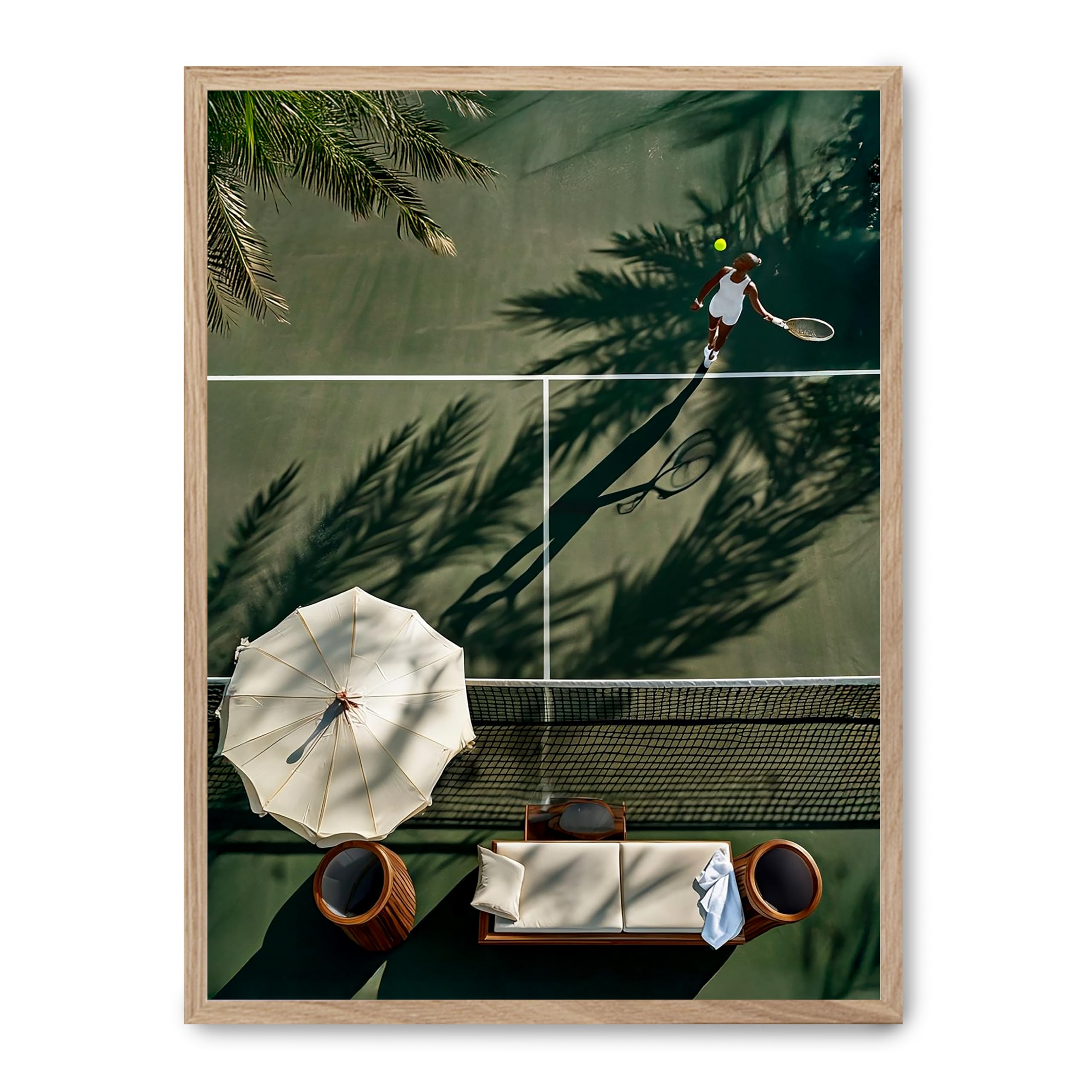 Alexandra House Living Cuadro Palm Views – Marco Negro 50x70 cm