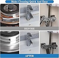 Vista 5 de Cepillo de limpieza de grietas – 9 piezas multifuncional cepillo de limpieza de hendiduras de cerdas duras, herramientas de limpieza para uso