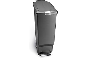 Simplehuman 10.6 Gallon Slim Step Trash Can with Secure Slide Lock