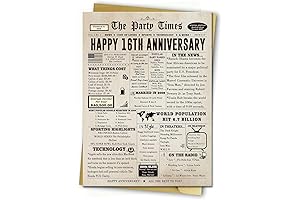 Funny 16th Wedding Anniversary Card for Eternal Love and Commitment