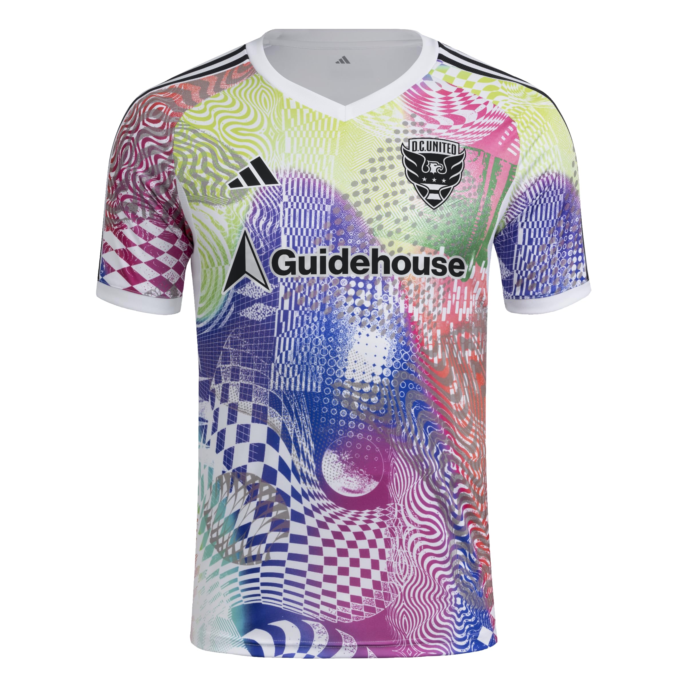 Adidas Mens MLS Pride Tiro Jersey, White/D.c. United, Large