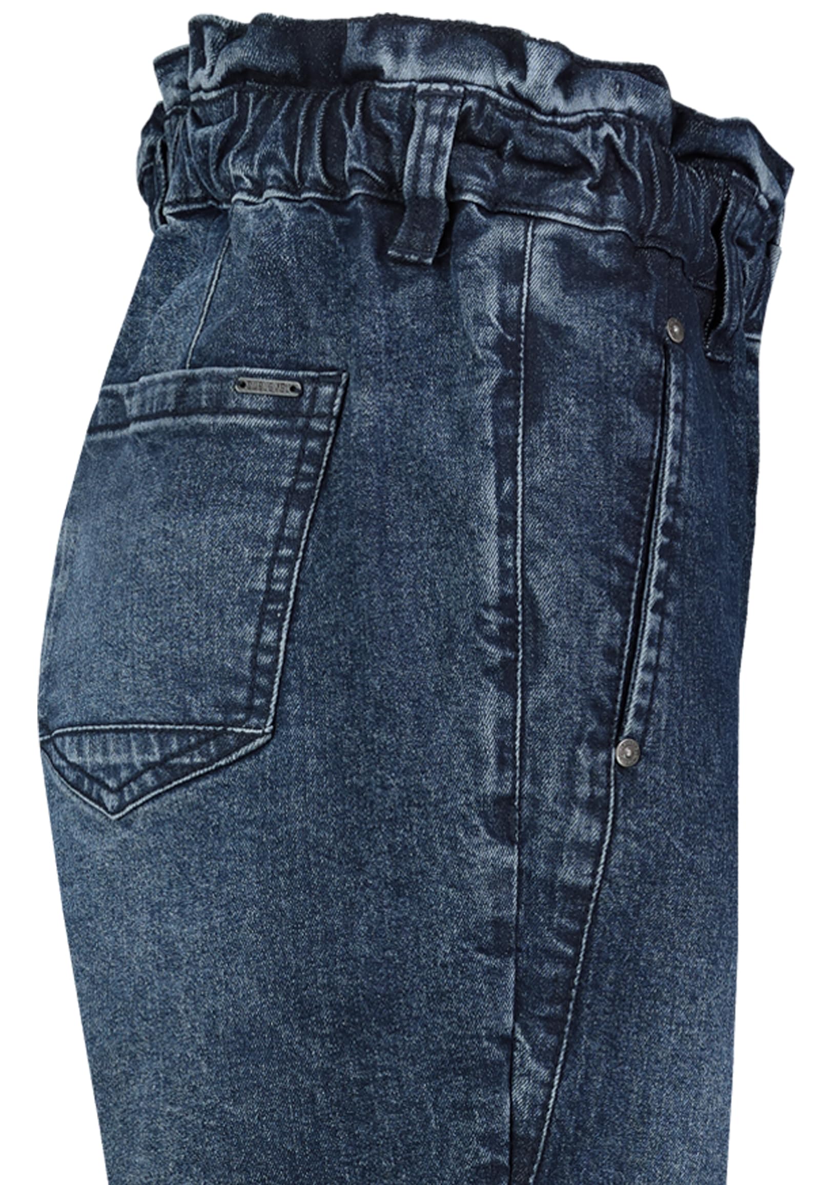 Sublevel Damen Paperbag Jeans – High Waist Hose im Modernen Denim-Look Dark-Blue XXL