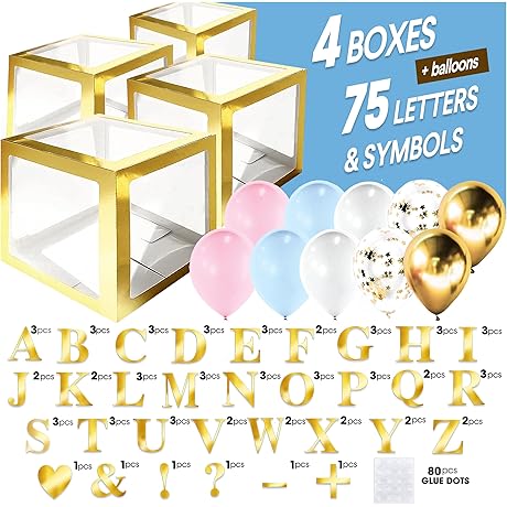 Personalized Letter Boxes for a Captivating Baby Shower