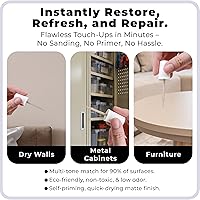 Vista 2 de spot. Pintura de Retoque Acabado Mate para Gabinetes, Paredes, Puertas y Muebles Kit de Reparación Beige Multitono Secado Rápido, Autocebante