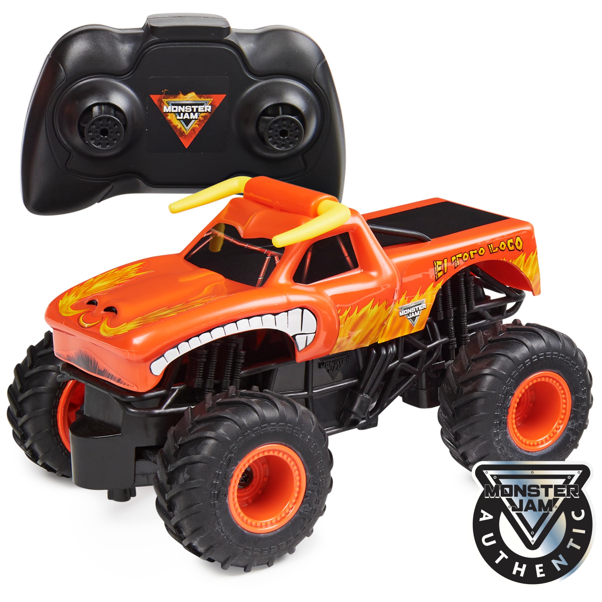 Monster Jam Oficjalny pilot El Toro Loco Monster Truck, skala 1:24, 2,4 GHz, dla dzieci w wieku od 4 lat