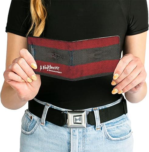 Miniatura 3 de Buckle-Down Cartera plegable para hombre Freddy Krueger, 4.0" x 3.5", Freddy Krueger., Buckle-down Cartera plegable Freddy Krueger