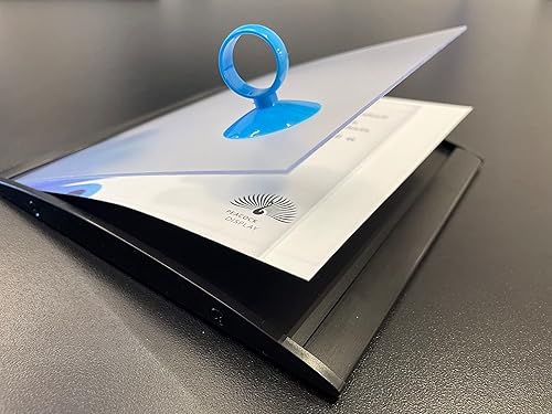 Miniatura 3 de Soporte curvado para puerta de negocios de oficina  Soporte de aluminio para placa de nombre, soporte para letrero de cubículo, resistente y