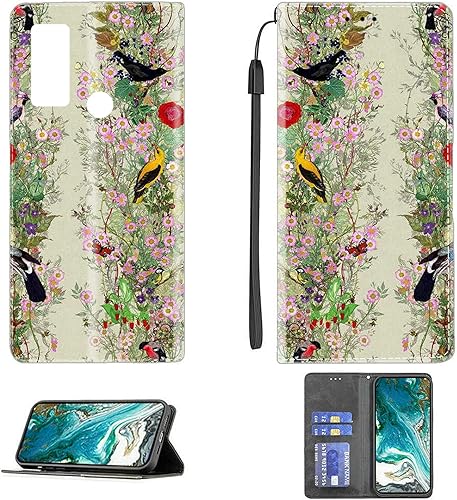 Flip Stand Case for Kalley Black G-2 Case Compatible with Kalley Black G-2 Phone Case Cover PU Leather Kickstand Magnetic Wallet Case CPT53