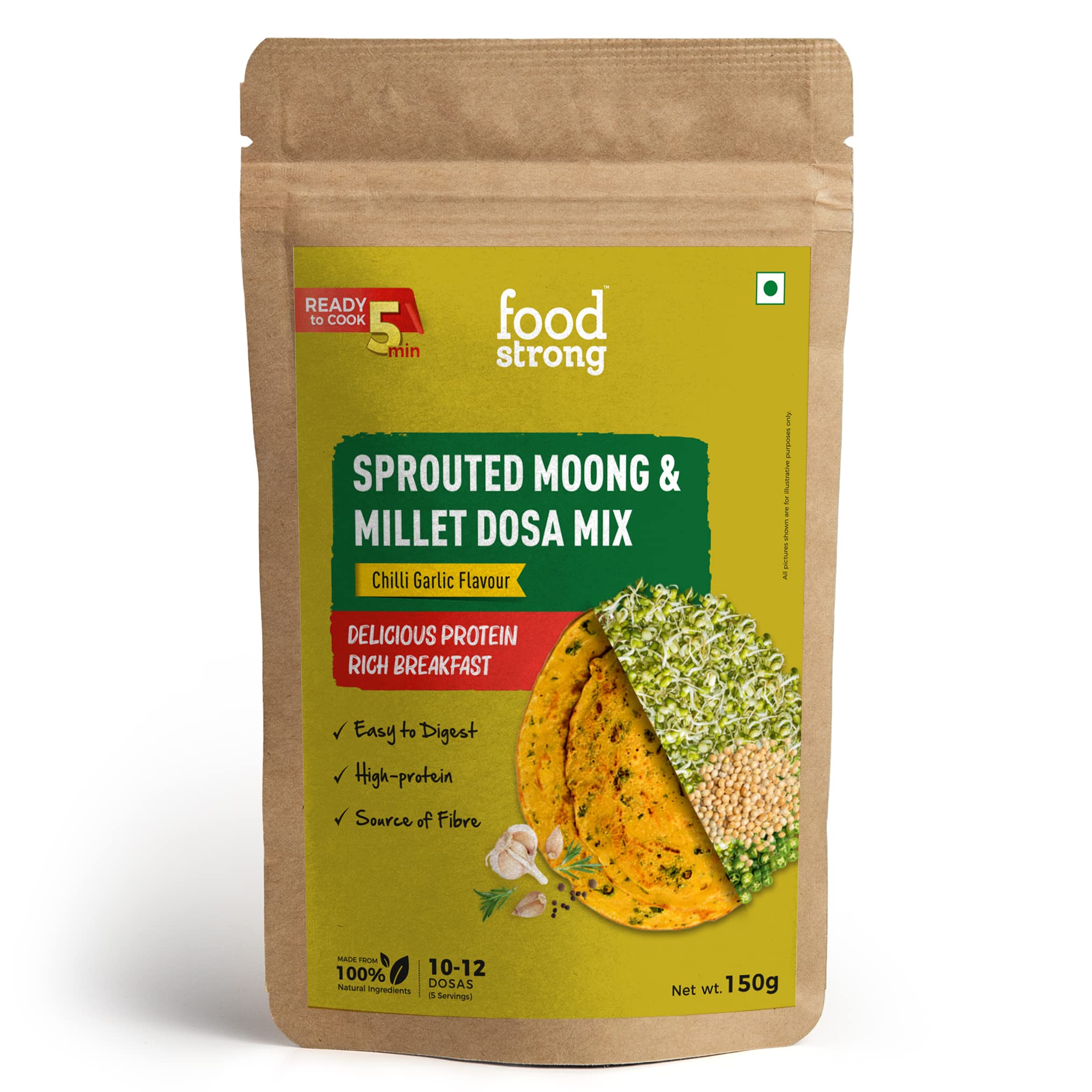 See full amazon price history chart for Foodstrong Sprouted Moong Instant Chilla/Dosa Mix with the Goodness of Millets, Healthy Delicious Breakfast, 22 g Protein, 5 g Fibre, Easy to Digest, 150 g (Chilli Garlic) Foodstrong Sprouted Moong Instant Chilla/Dosa Mix with the Goodness of Millets, Healthy Delicious Breakfast, 22 g Protein, 5 g Fibre, Easy to Digest, 150 g (Chilli Garlic) (B0C5TG2GP6) Amazon Price History, Amazon Price Tracker